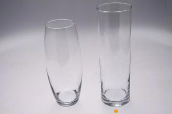 Udlejning af vaser, cylinderglas, runde,  9 cm, 30 cm hj - 10720 Alt til festen - Aamand Udlejningscenter.