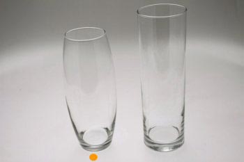 Udlejning af vaser, cylinderglas, kegle 8 cm hjde 26 cm - 10721  Aamand Udlejningscenter.