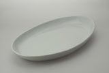  Udlejning fad, 50x29 cm, oval, hvid porceln - Aamand Udlejningscenter.