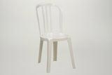  Udlejning af plaststole, hvid udendrs - Aamand Udlejningscenter.