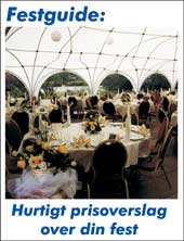 Aamand Udlejningscenter - Hurtigt prisoverslag over din fest