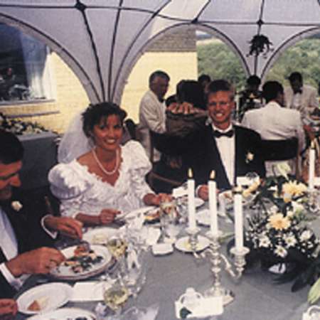 Telt i haven, bryllupstelt - telt bryllup.jpg - www.aamands.dk