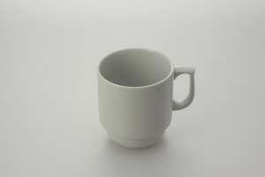 Udlejning af kaffe/the-krus, 9 cm, hvid basis - 10509 Alt til festen - Aamand Udlejningscenter.