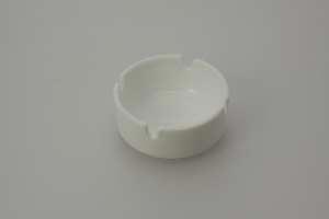 Udlejning af askeb�gre, hvid glas 8.5 cm - 10601  Aamand Udlejningscenter.