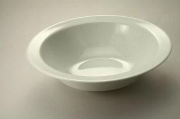 Udlejning af kartoffelskl  23 cm, hvid porceln, hjde 6 cm - 11413  Aamand Udlejningscenter.