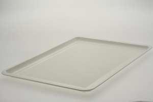 Udlejning af serveringsbakker, hvid plast, 45x30,5 cm - 30602  Aamand Udlejningscenter.