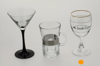 Udlejning af irish coffee glas, med guldkant - 41020  Aamand Udlejningscenter.