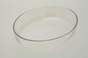 Udlejning af onvfastefade, glas, oval, 35x27 cm - 50510 Alt til festen - Aamand Udlejningscenter.