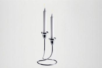 Udlejning af slvlysestager, 2 arm, georg jensen incl lysmanchetter - 60105  Aamand Udlejningscenter.