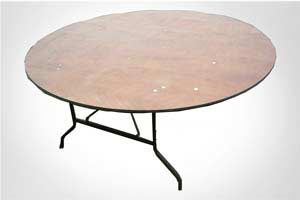 Udlejning af rundeborde,  180 cm, 10 pers. zerderkoff. - 70207 Alt til festen - Aamand Udlejningscenter.