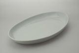  Udlejning af fad, 50x29 cm, oval, hvid porceln - Aamand Udlejningscenter.