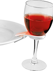  Udlejning partyclips (glasholder - clips til tallerken) - Aamand Udlejningscenter.